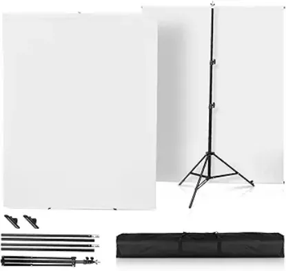 Picture of Heorryn 2×1.5M White Backdrop Photography Stand Kit